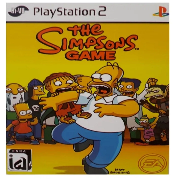 بازی the simpsons game مخصوص ps2
