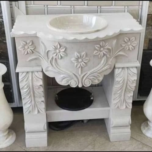 روشویی دوپایه گل برگ