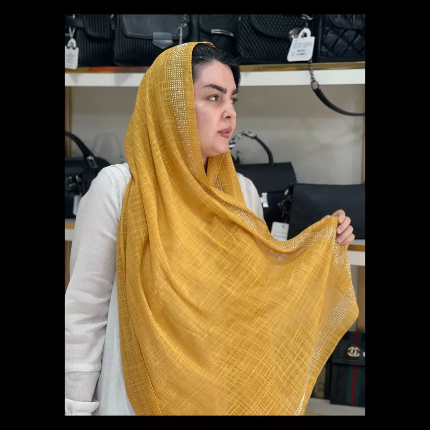شال نخ دور نگین دار