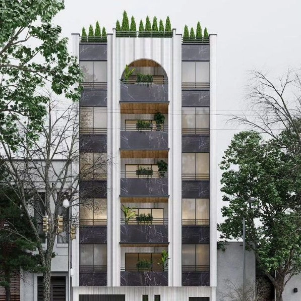 طراحی داخلی و نمای مدرن و آجری