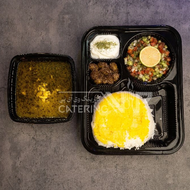 چلو خورشت باقالی قاتوق