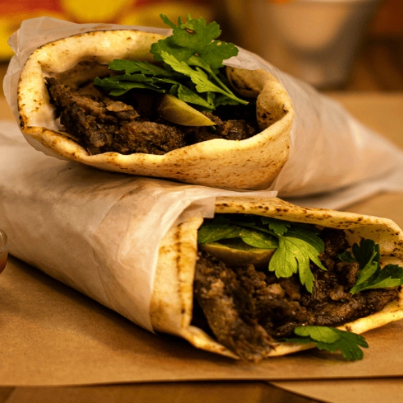 پرس شاورما گوشت