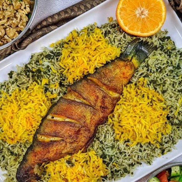 سبزی پلو با ماهی سبزی پلو با ماهی