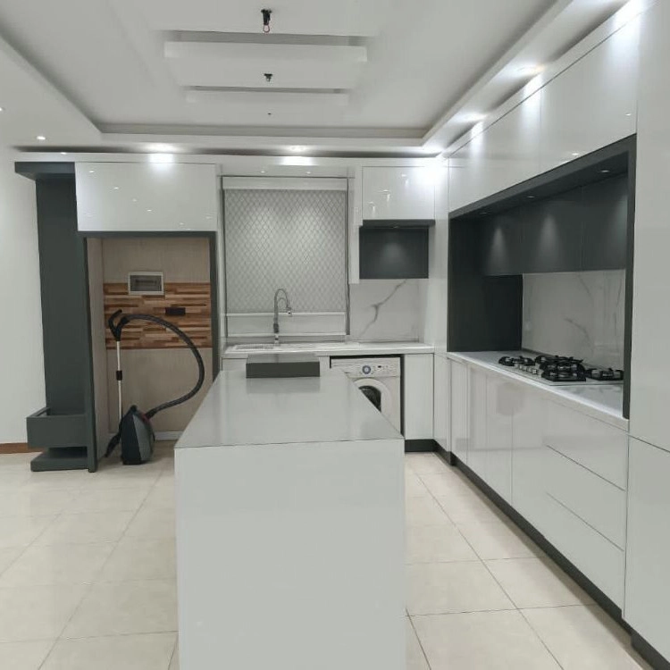 کابینت هایگلاس مدرن رنگ سفید کابینت هایگلاس مدرن رنگ سفید