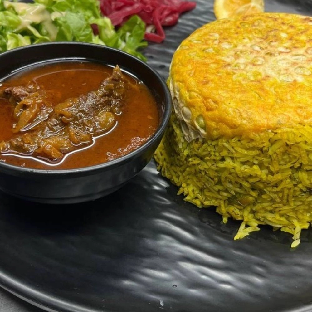 باقالی پلو با گوشت