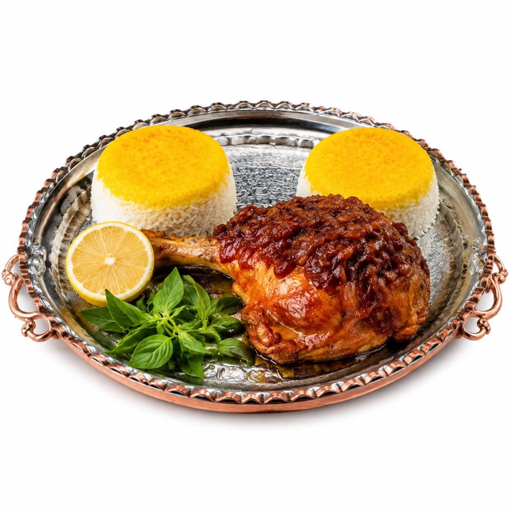 چلو ماهیچه بوقلمون 2 نفره