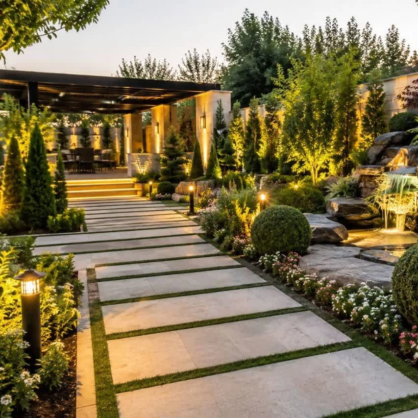 محوطه سازی و روف گاردن