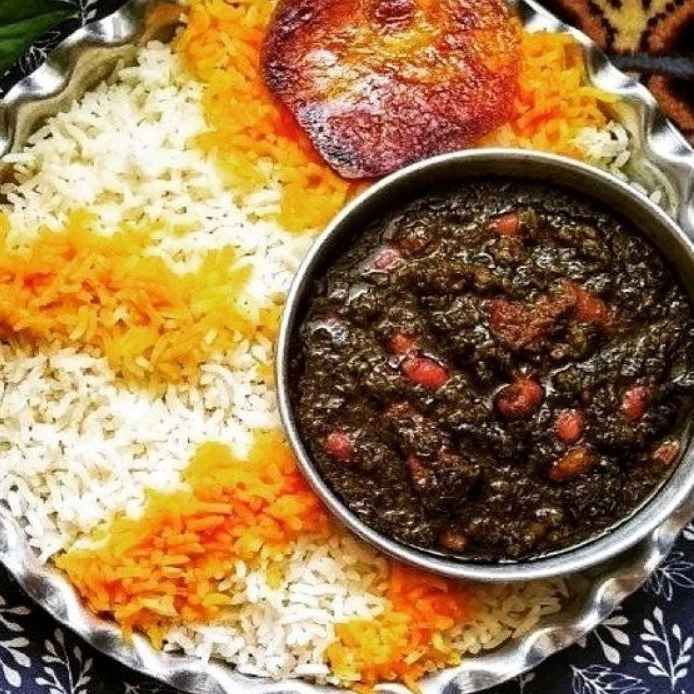 چلو قرمه پرسی
